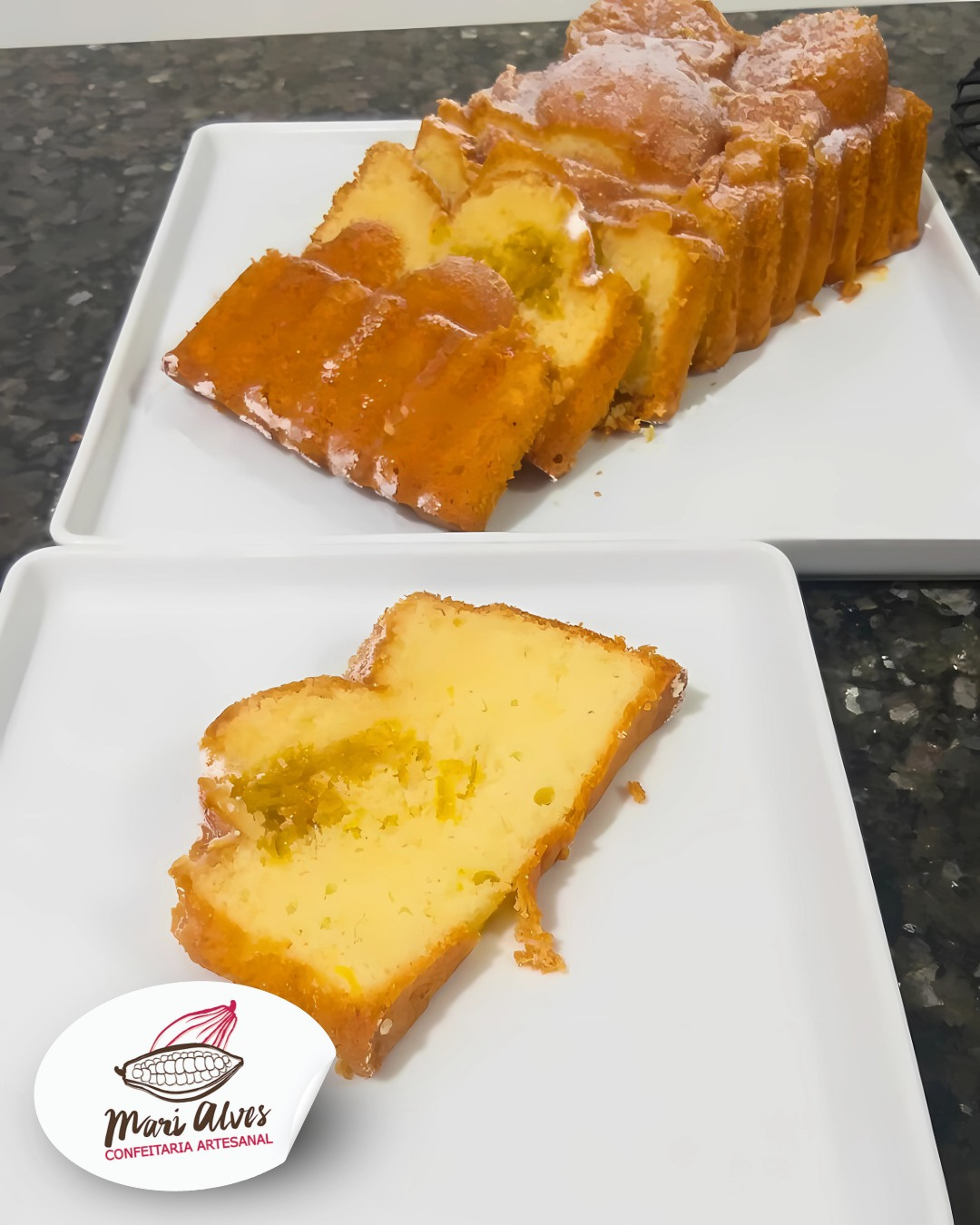 Bolo De Laranja Com Laranja Confitada - 650g